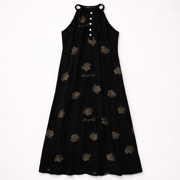 Living Hula Dresses & Skirts - Living Hula Black Dress Vacay Resort Elegant Breezy Romantic Floral Whimsygoth